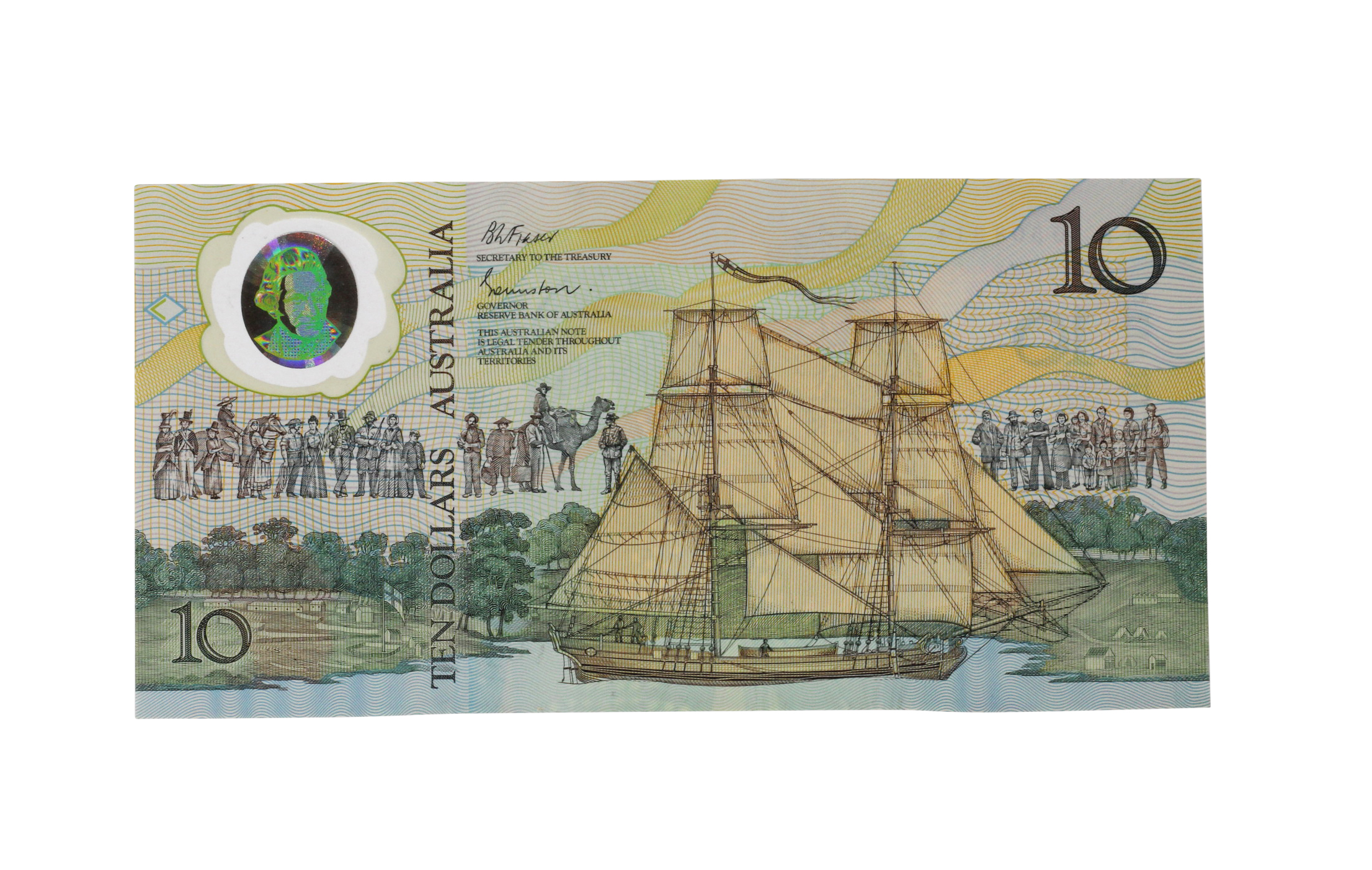 2222. · Johnston/Fraser, Ten Dollars, 1988, UNC
