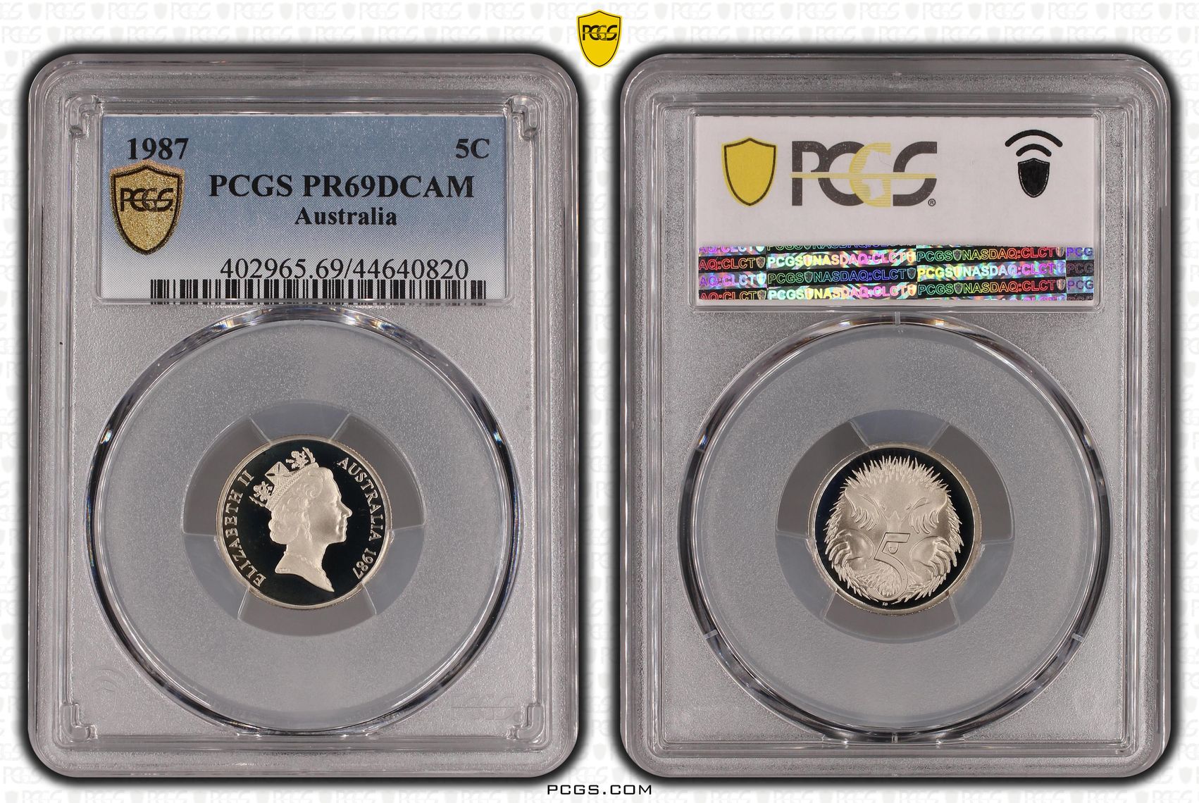 , Five Cent, 1987, PCGS PR69DCAM