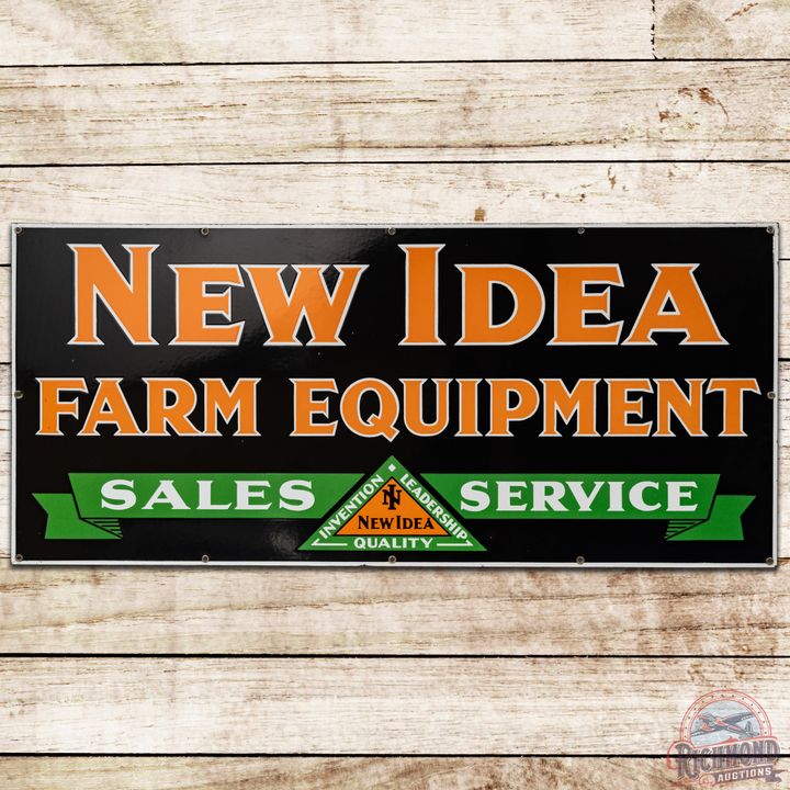 NOS New Idea Farm Equipment Sales & Service SSP Sign - 9.25