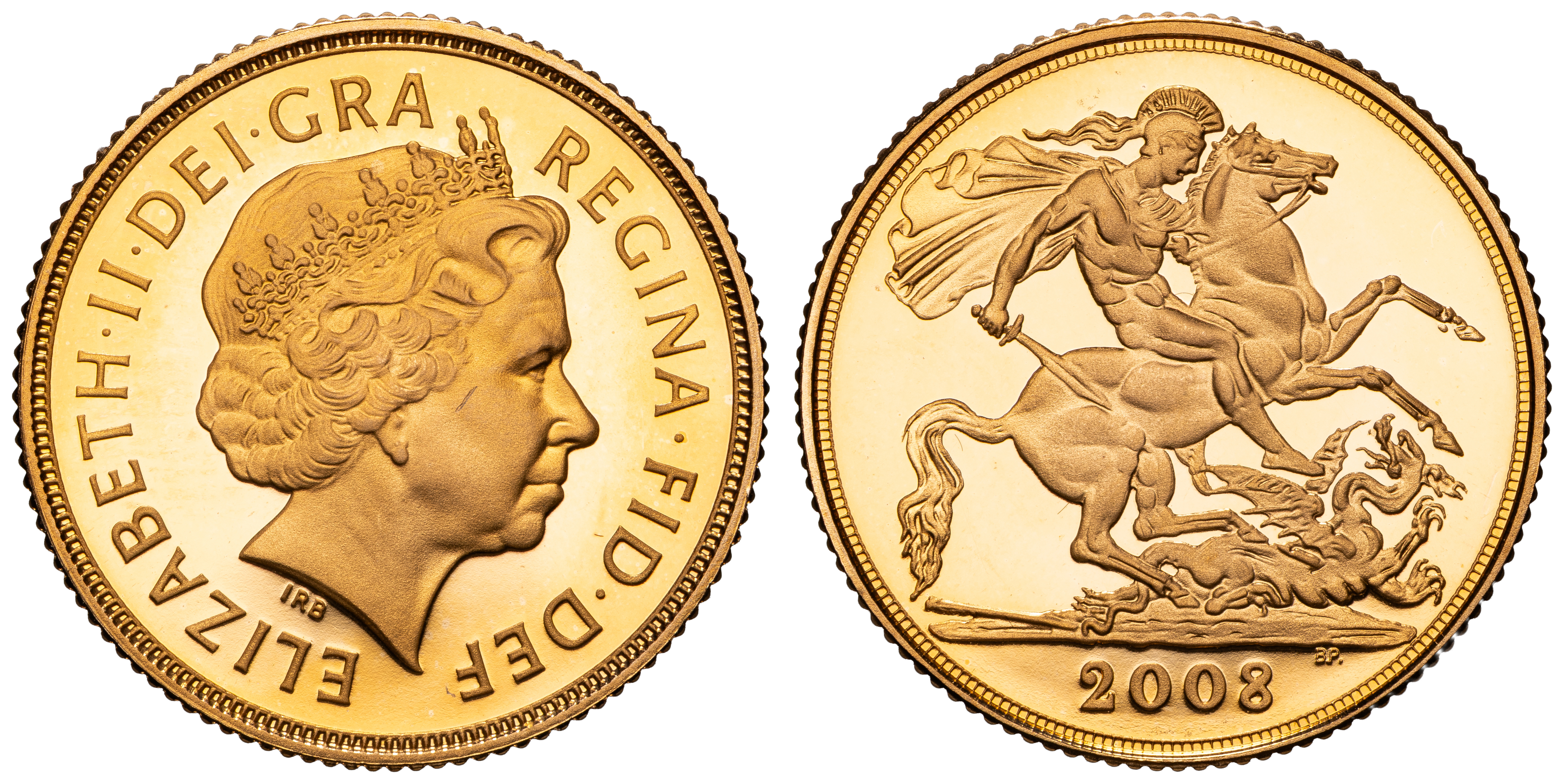 Great Britain, Elizabeth II, Sovereign, 2008, FDC