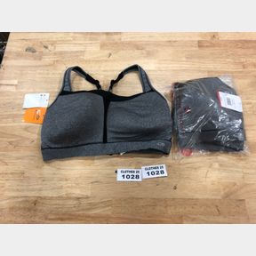 (2) SPORTS BRAS C9 NON-ROYALTY EBONY HEATHER SZ 38DD