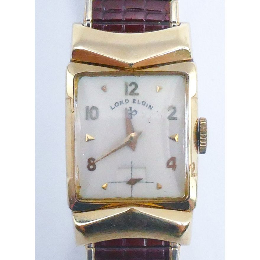 Vintage Men's 14k Lord Elgin Masonic Wrist Watch