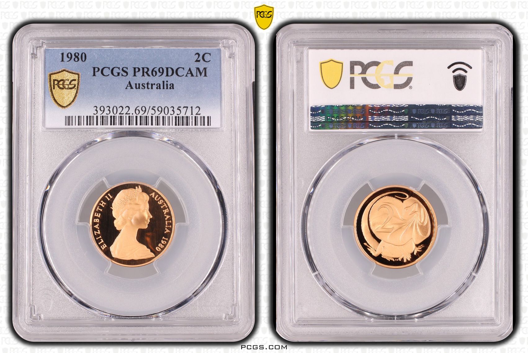 Two Cent, 1980, Pcgs Pr69dcam