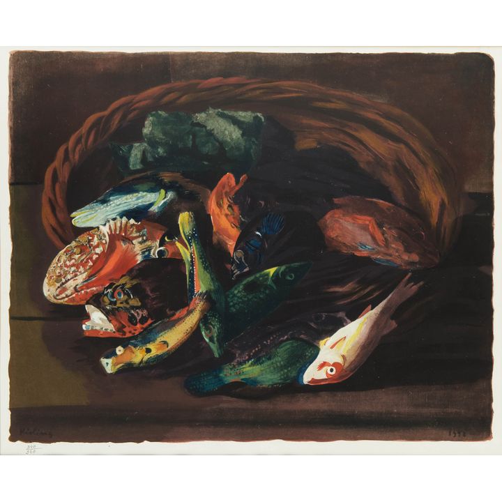 Mojżesz Kisling | Martwa natura z rybami