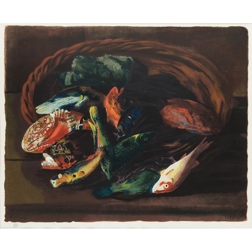 Mojżesz Kisling | Martwa natura z rybami