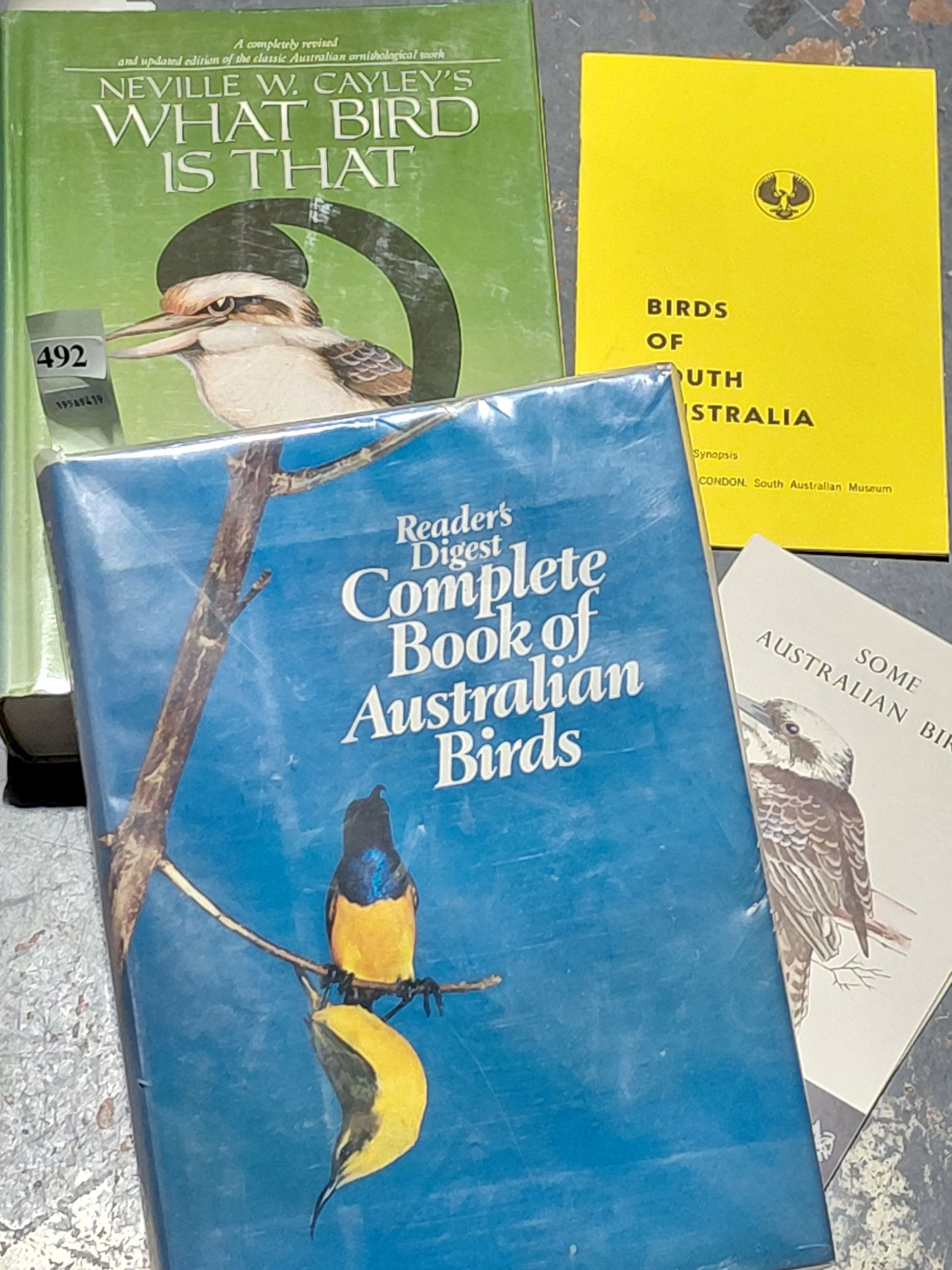 492 · BOOKS - AUSTRALIAN BIRDS