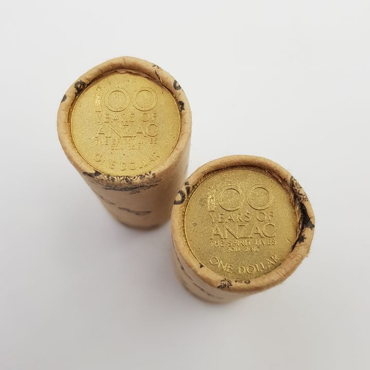 ANZAC Centenary $1 Coin RAM Rolls - 2017 & 2018