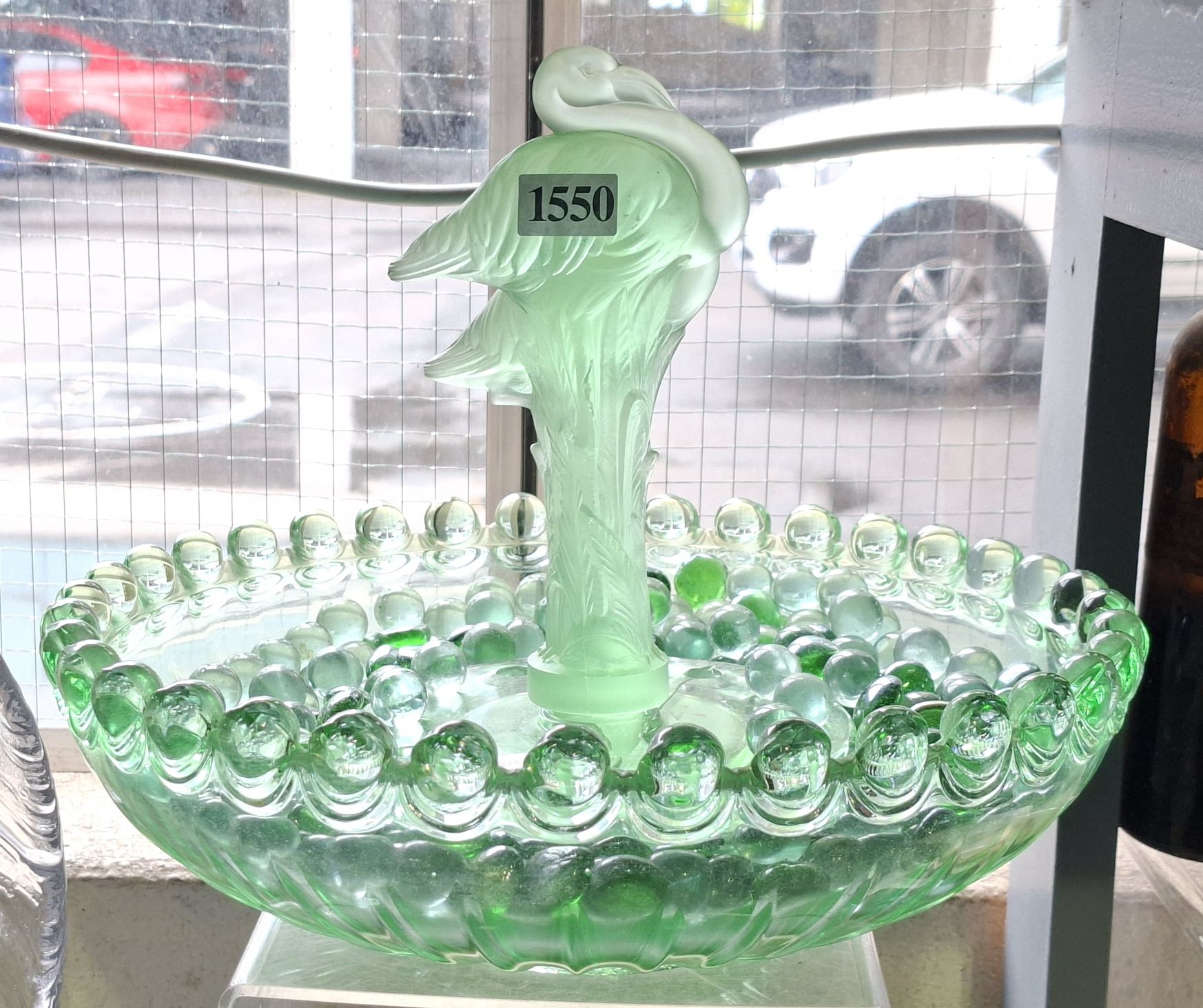 Green Glass Float Bowl