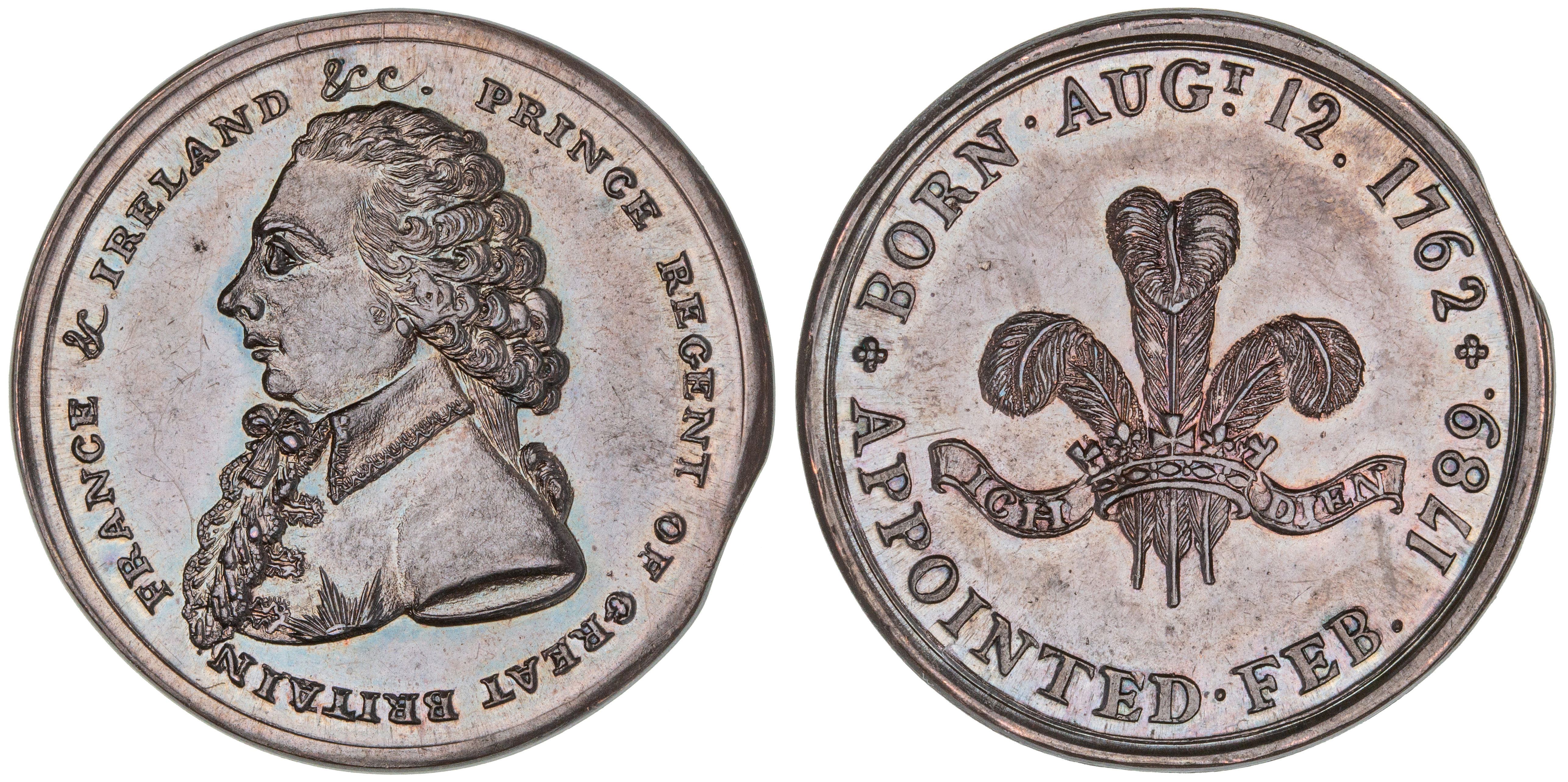 Great Britain, Halfpenny, 1789, aFDC