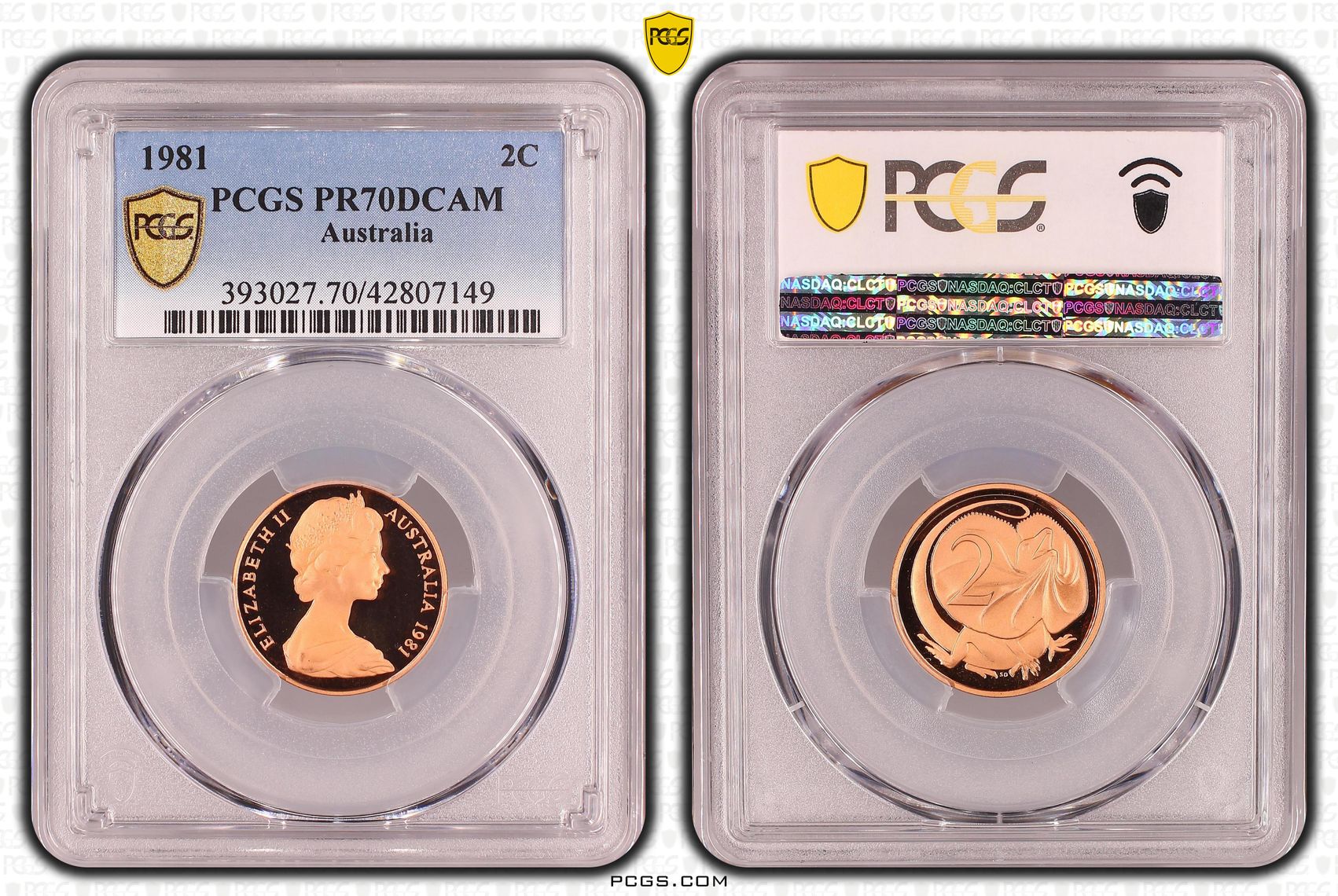 Two Cent, 1981, Pcgs Pr70dcam