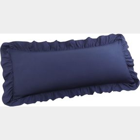 PICCOCASA BRUSHED RUFFLE BODY PILLOWCASES, SOFT BREATHABLE PILLOW COVERS WITH ENVELOPE CLOSURE, 4INCH HEM MICROFIBER LONG PILLOW C