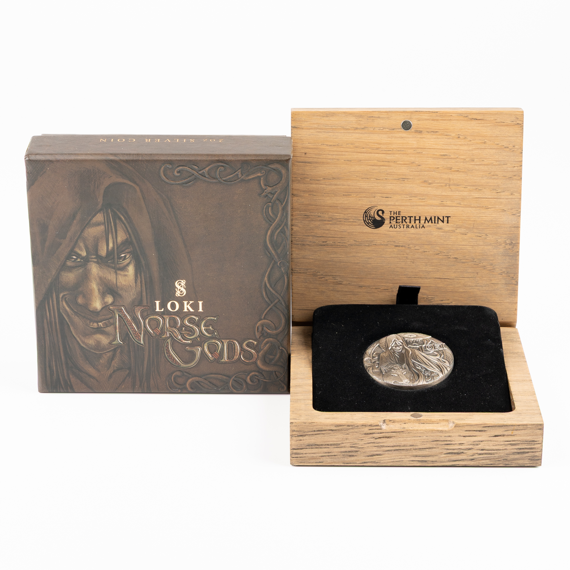 Tuvalu, Elizabeth II, Perth Mint - Norse Gods, Loki, Two Dollars, 2016, CHU