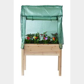 RAISED GARDEN PLANTER GREENHOUSE 35.5 X 23.5 X 30