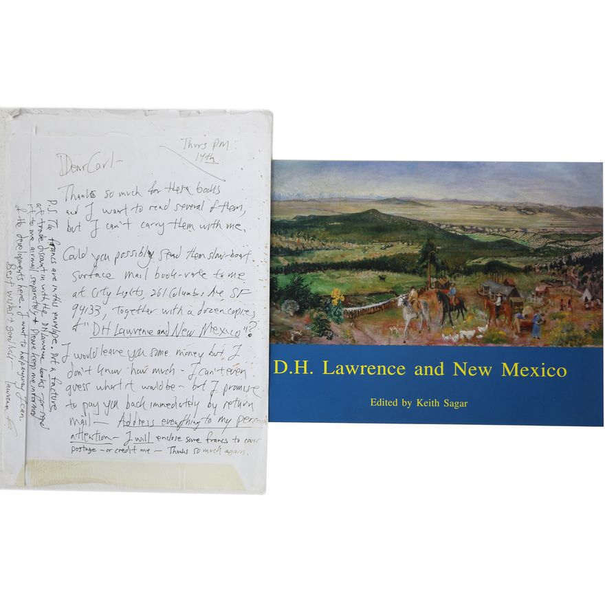 FERLINGHETTI, LAWRENCE  - Manuscript Letter to Cark Orend