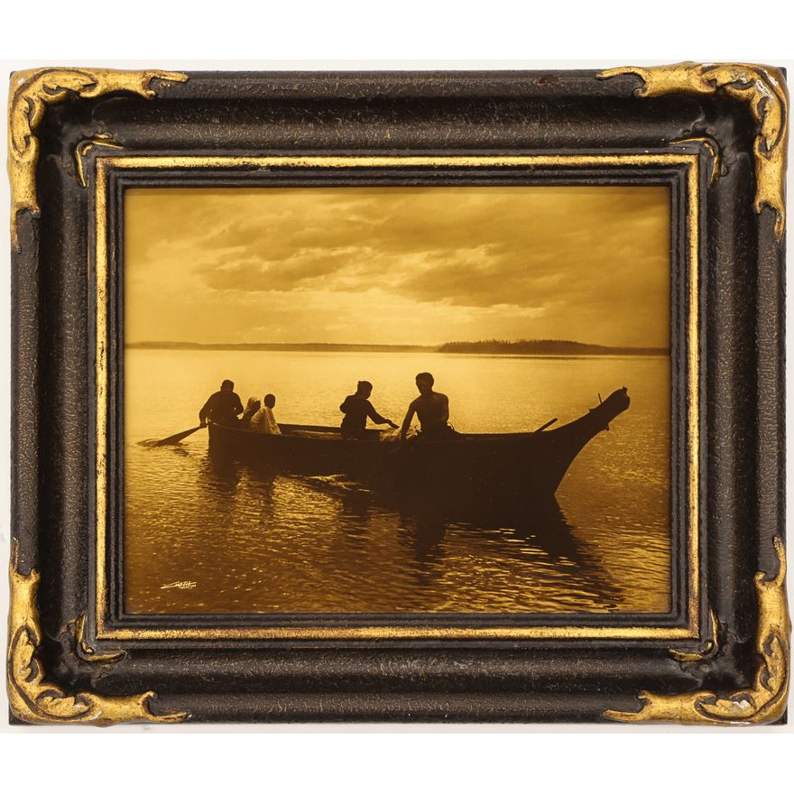 After Edward Curtis ''Homeward'' 1898 Centennial Orotone