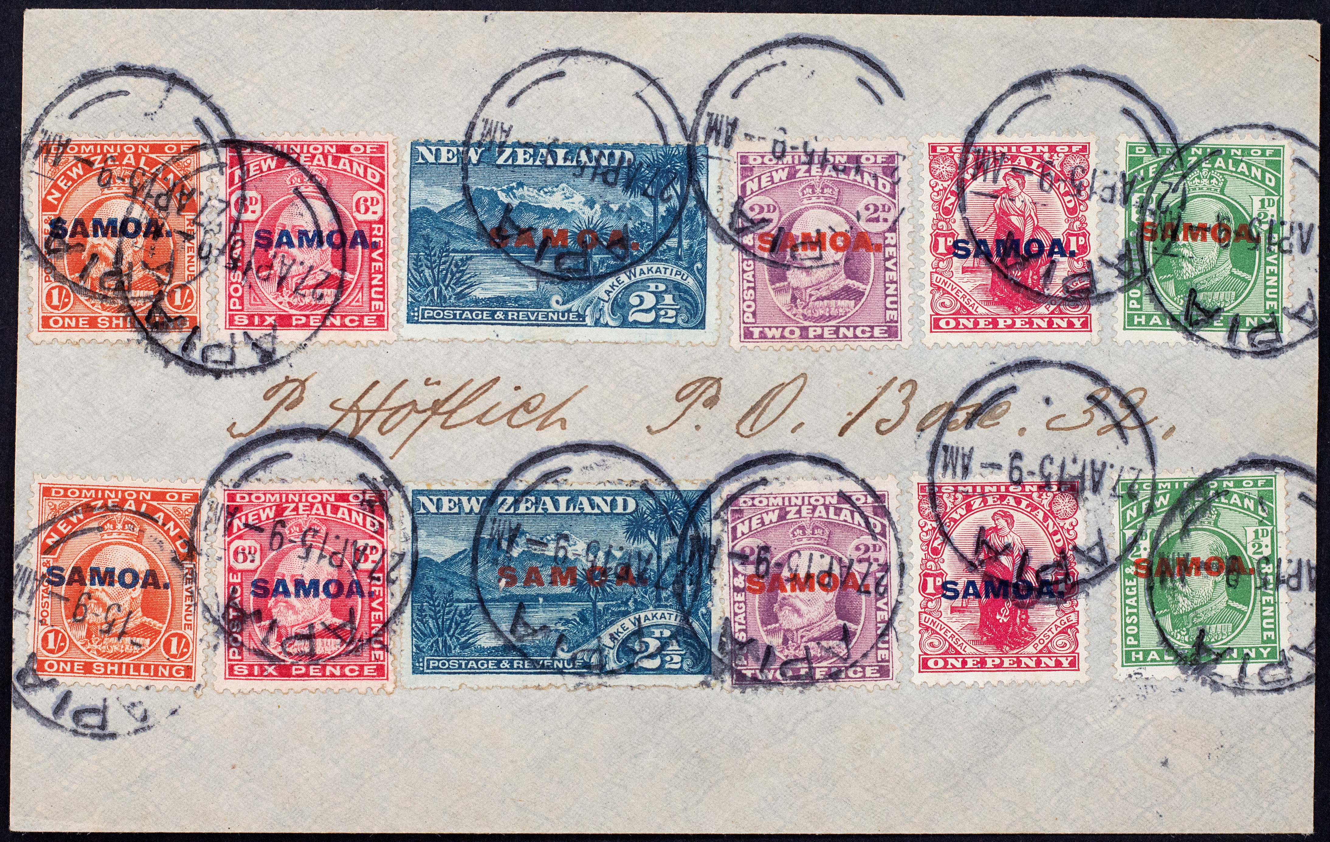 158 · Samoa, KEVII, Overprints, 1914, Fine