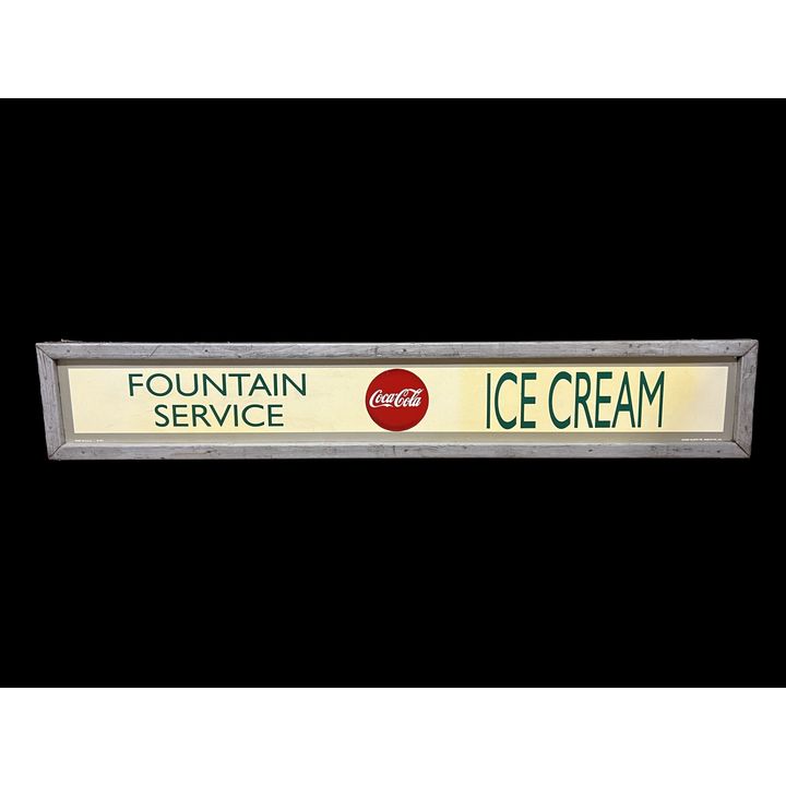 Coca Cola Coke Fountain Service Ice Cream Soda Sign