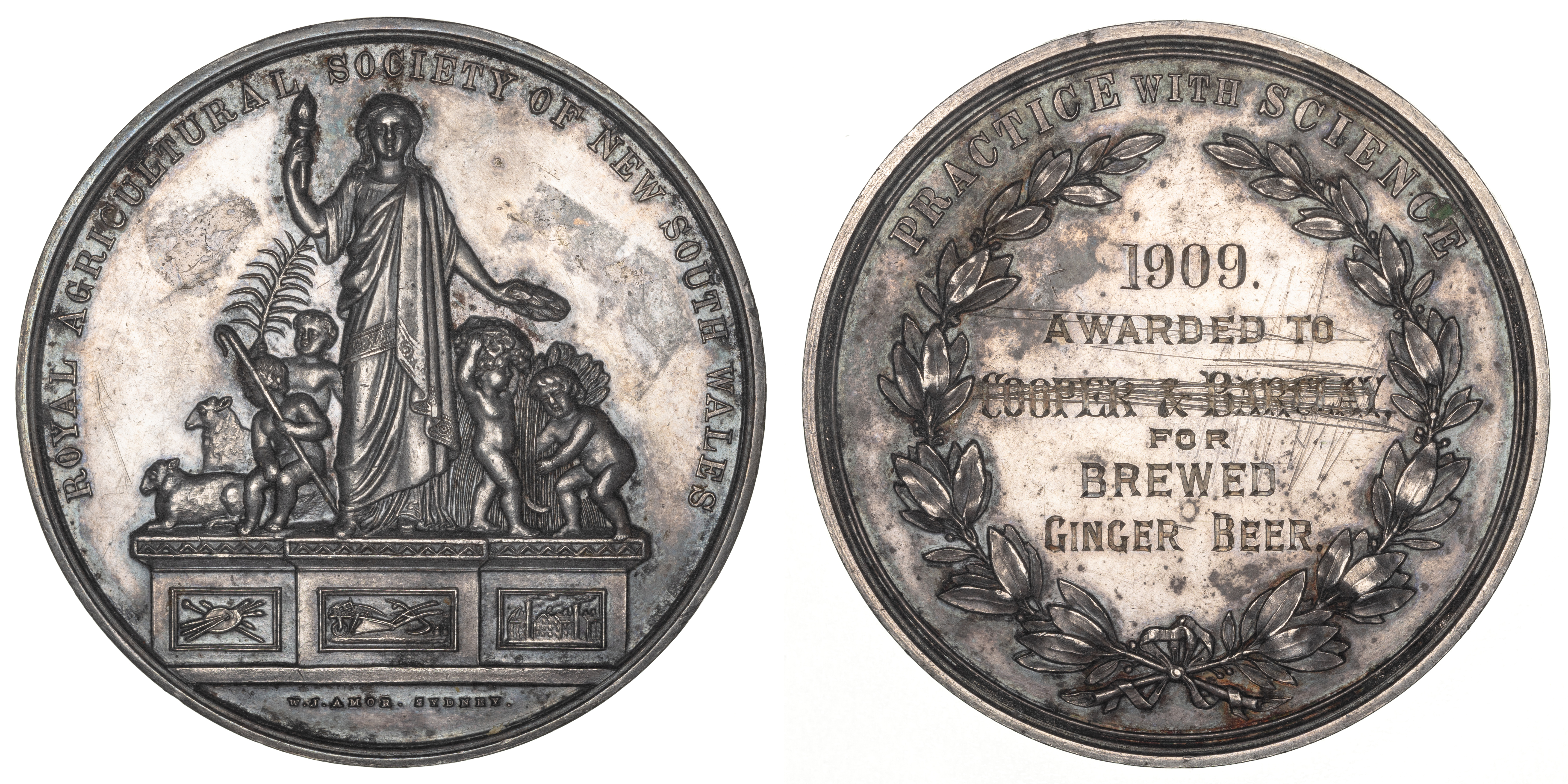 Agricultural Medal, 1909, aEF