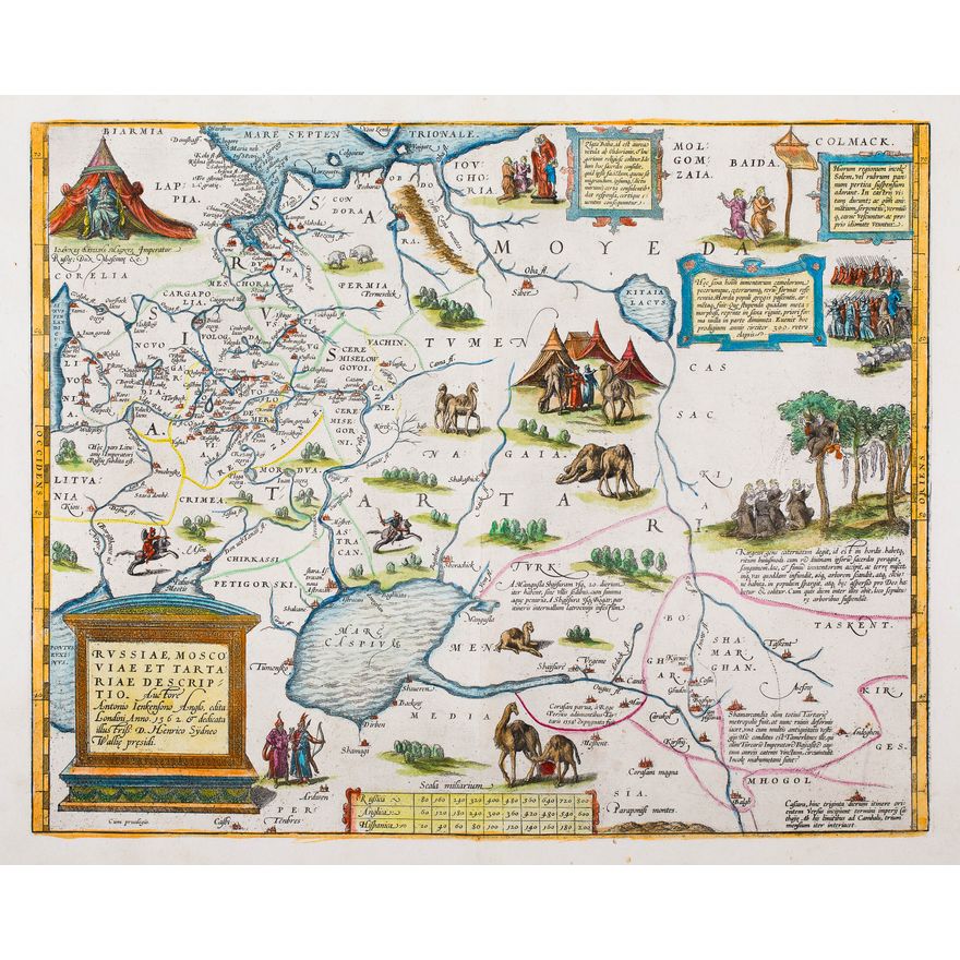 Abraham Ortelius | Russiae, Moscoviae et Tartariae descriptio