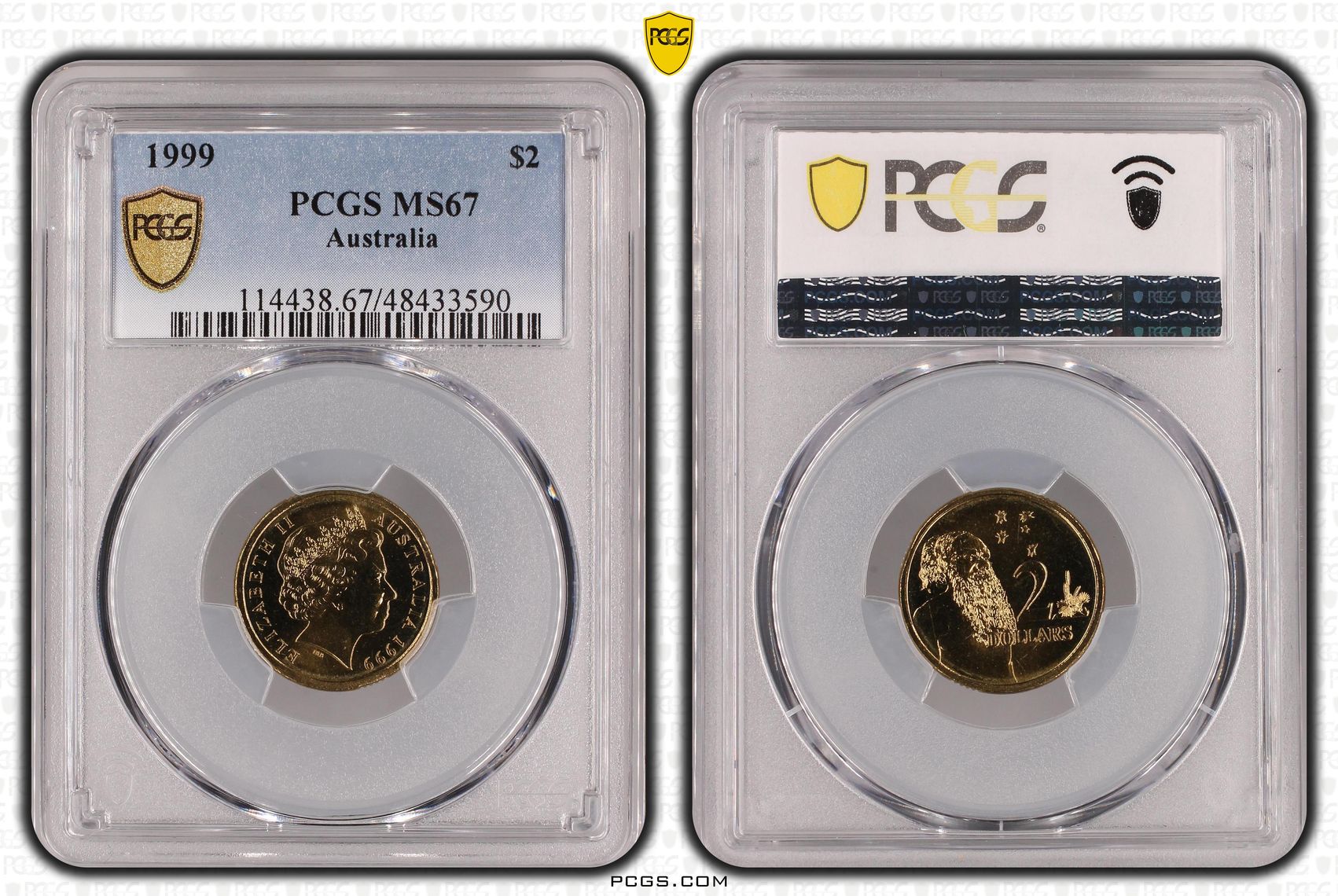 Elizabeth II, Two Dollar, 1999, PCGS MS67