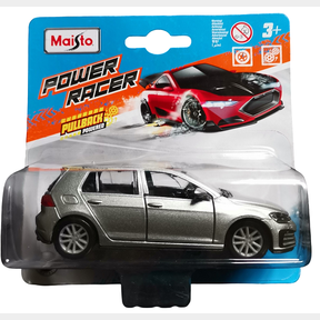 MAISTO POWER RACER PULLBACK VW GOLF GTI SILVER - 51844/908