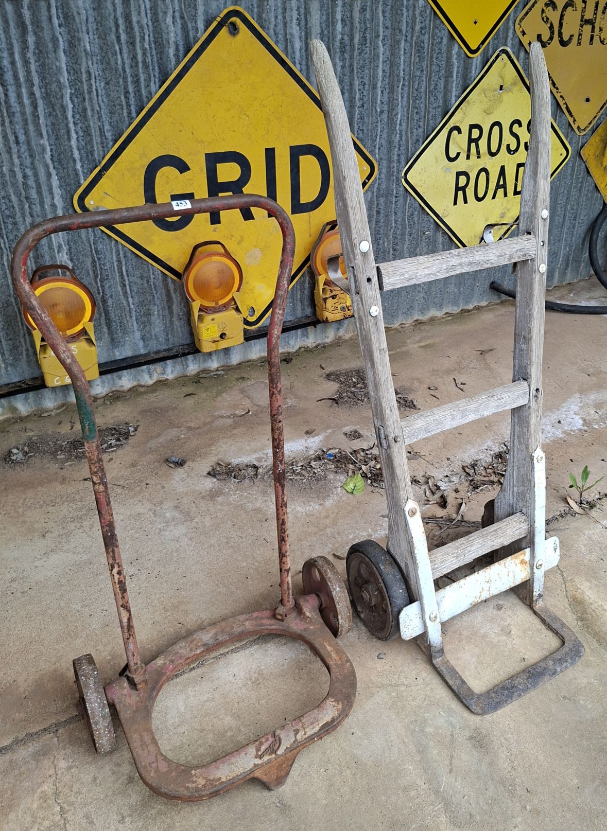 TWO ANTIQUE SACK TRUCKS