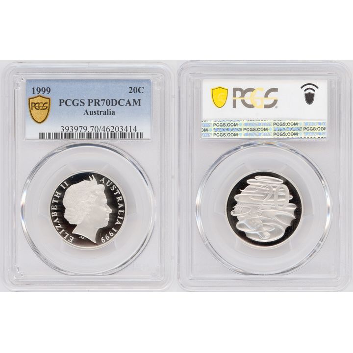 Twenty Cent, 1999, PCGS PR70DCAM