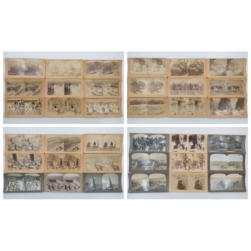 Stereograph Cards - Palestine (x36)