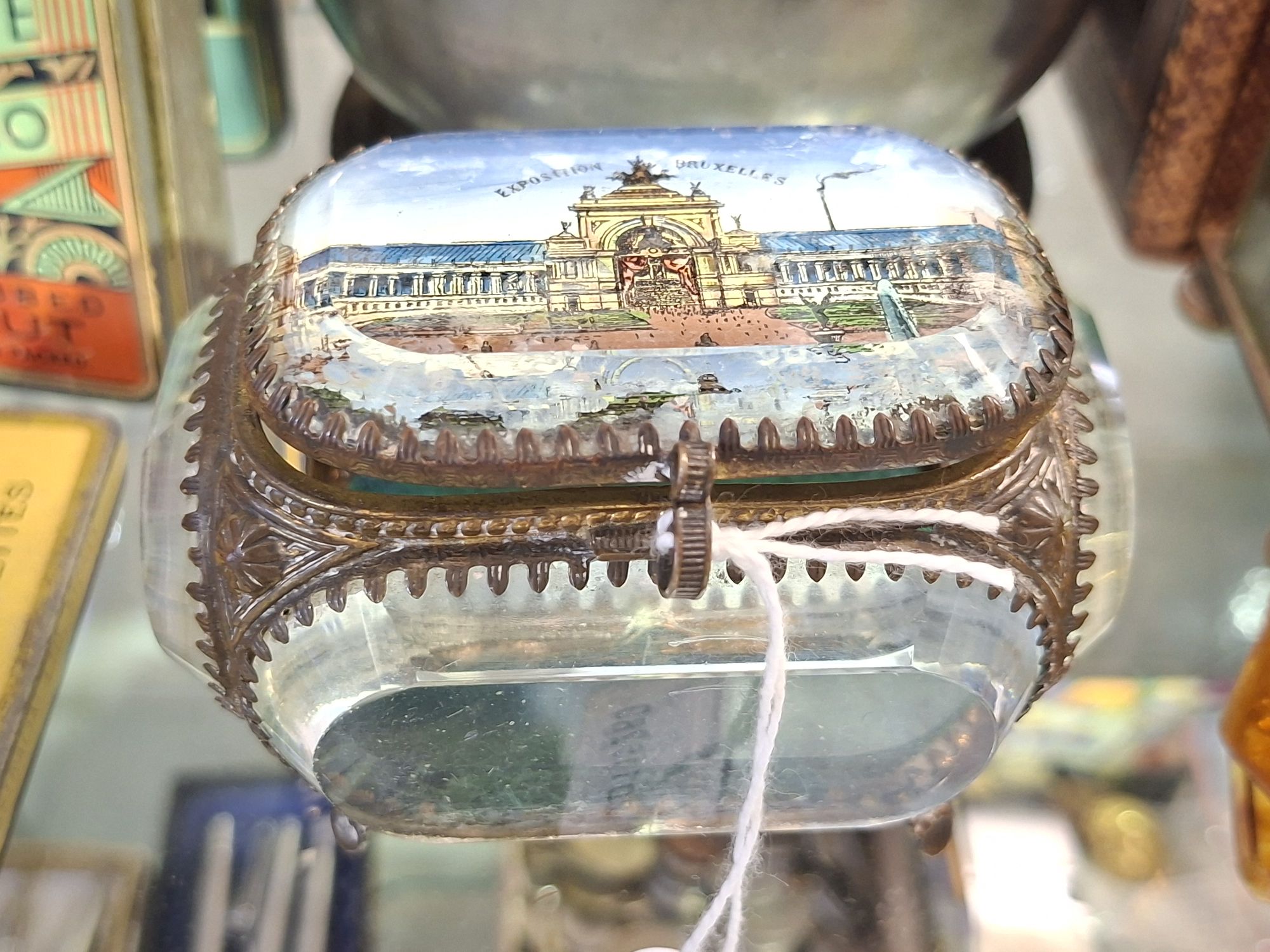 1897 Brussels Worlds Fair Souvenir Jewellery Box