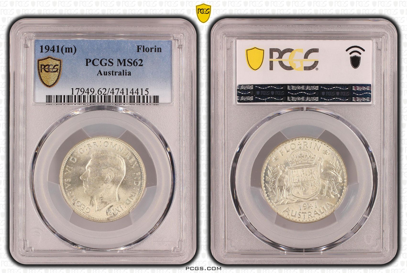 Florin, 1941(m), PCGS MS 62