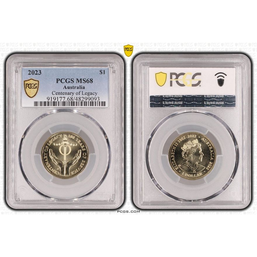 Centenary of Legacy, One Dollar, 2023, PCGS MS68
