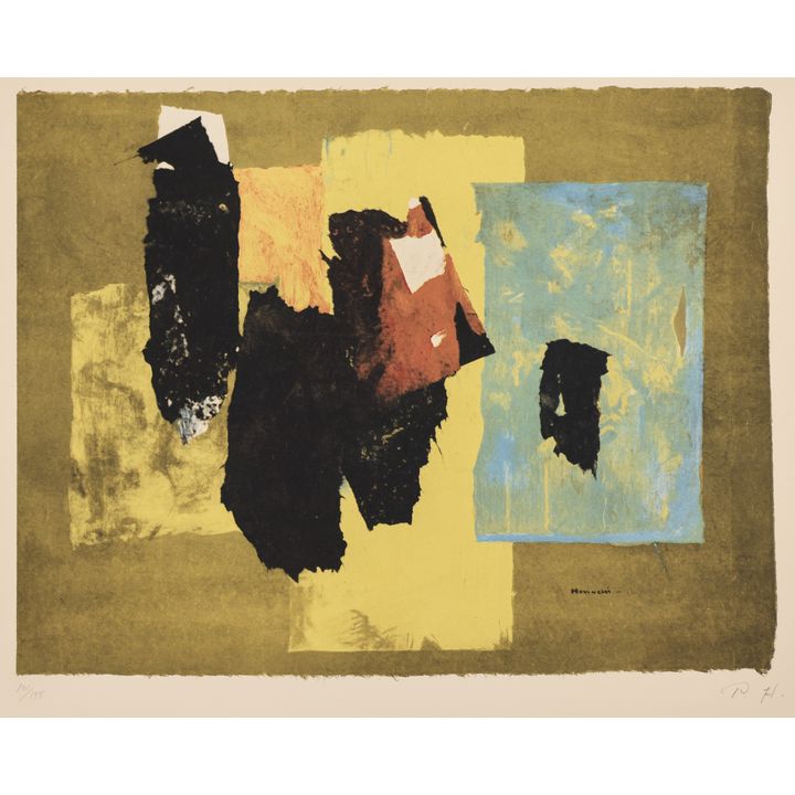 Paul Horiuchi ''Weathered by Time'' Color Lithograph
