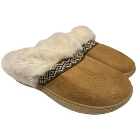 ISOTONER WOMEN’S CLASSIC COMFORT MEMORY FOAM HOODBACK SLIPPERS SZ LG