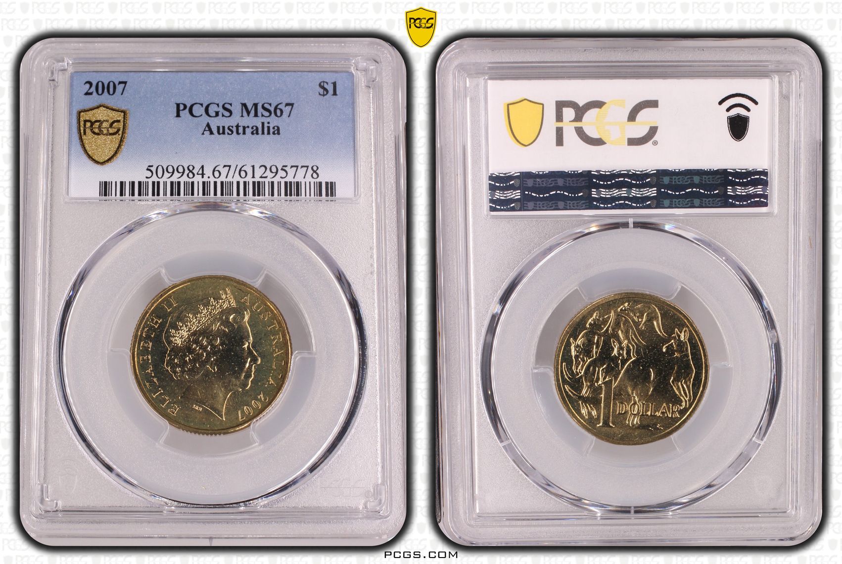 One Dollar, 2007, PCGS MS67