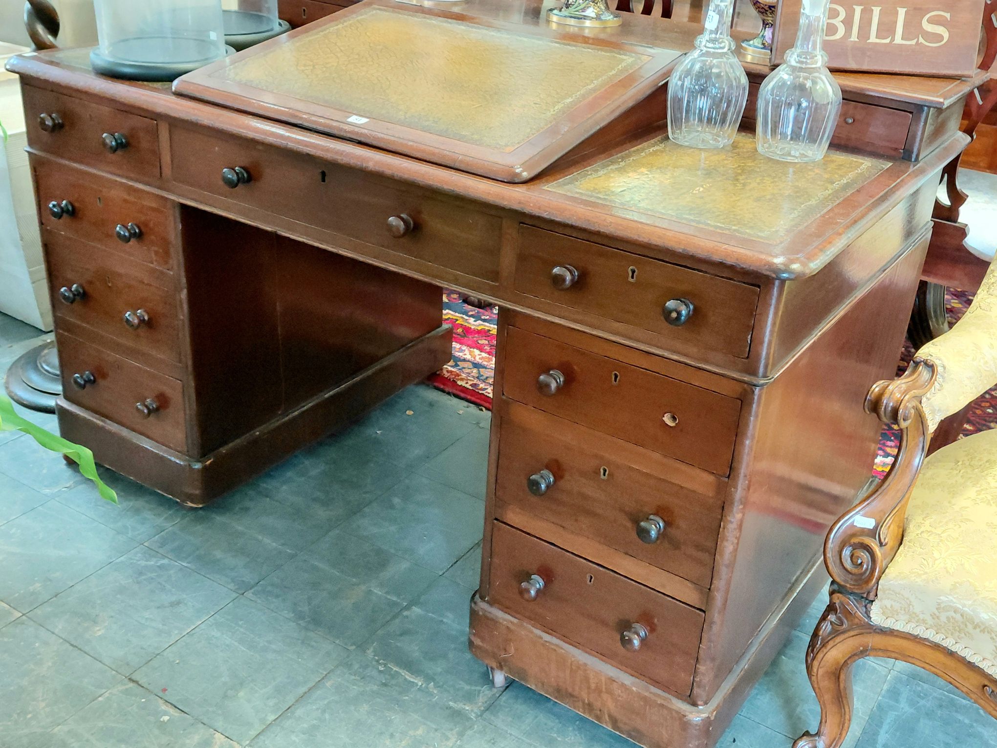 51 · 19TH CENTURY DICKENS DESK