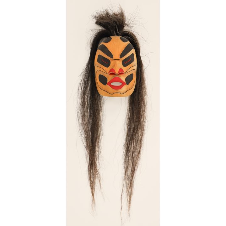 R. Louie ''Wild Woman'' (Dzunukwa) 1998 Cedar Mask