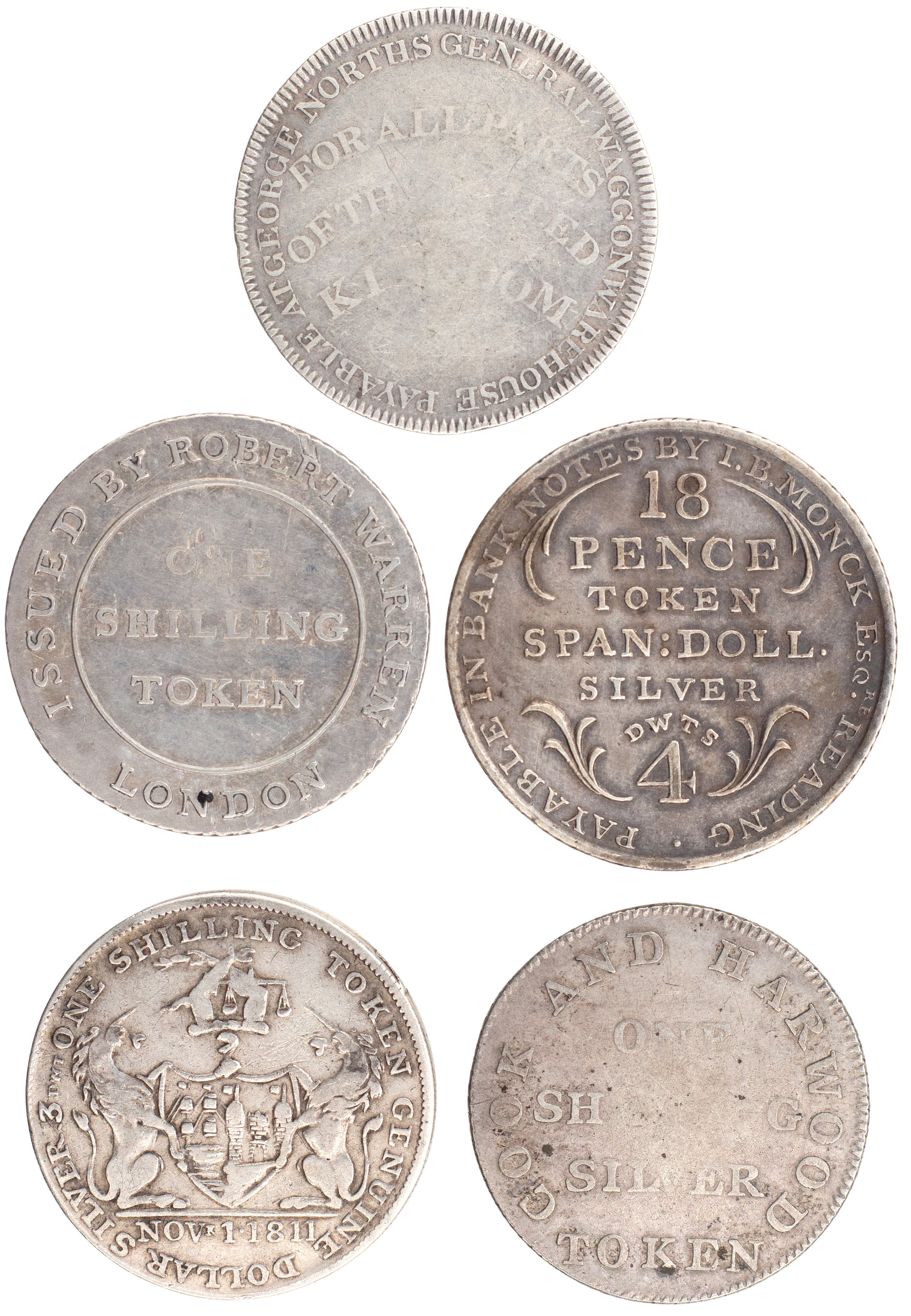 Great Britain, Reading, Berkshire, Eighteen Pence, 1811, gVF
