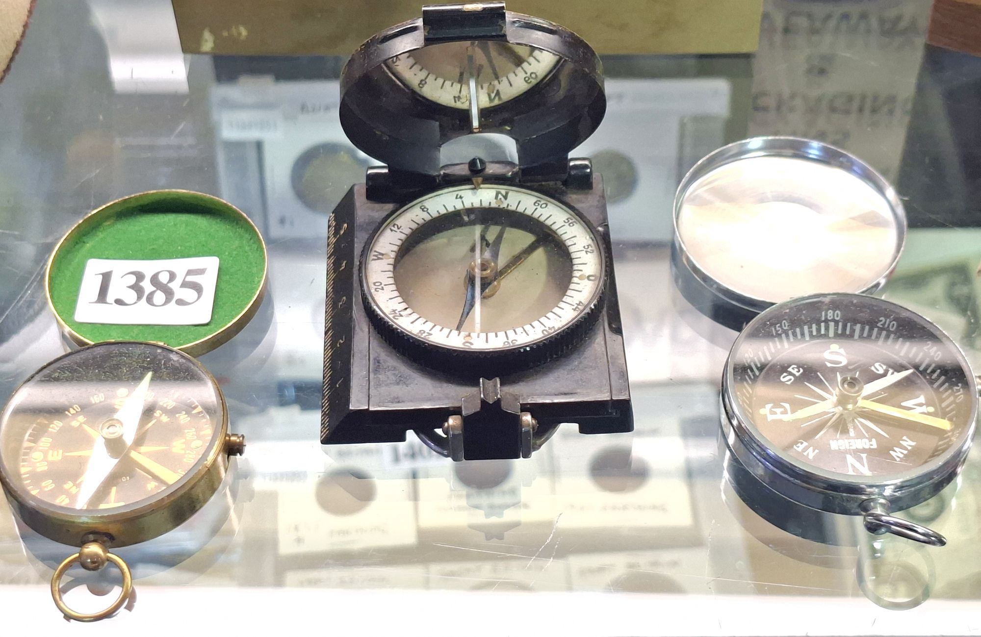Three Vintage Compasses