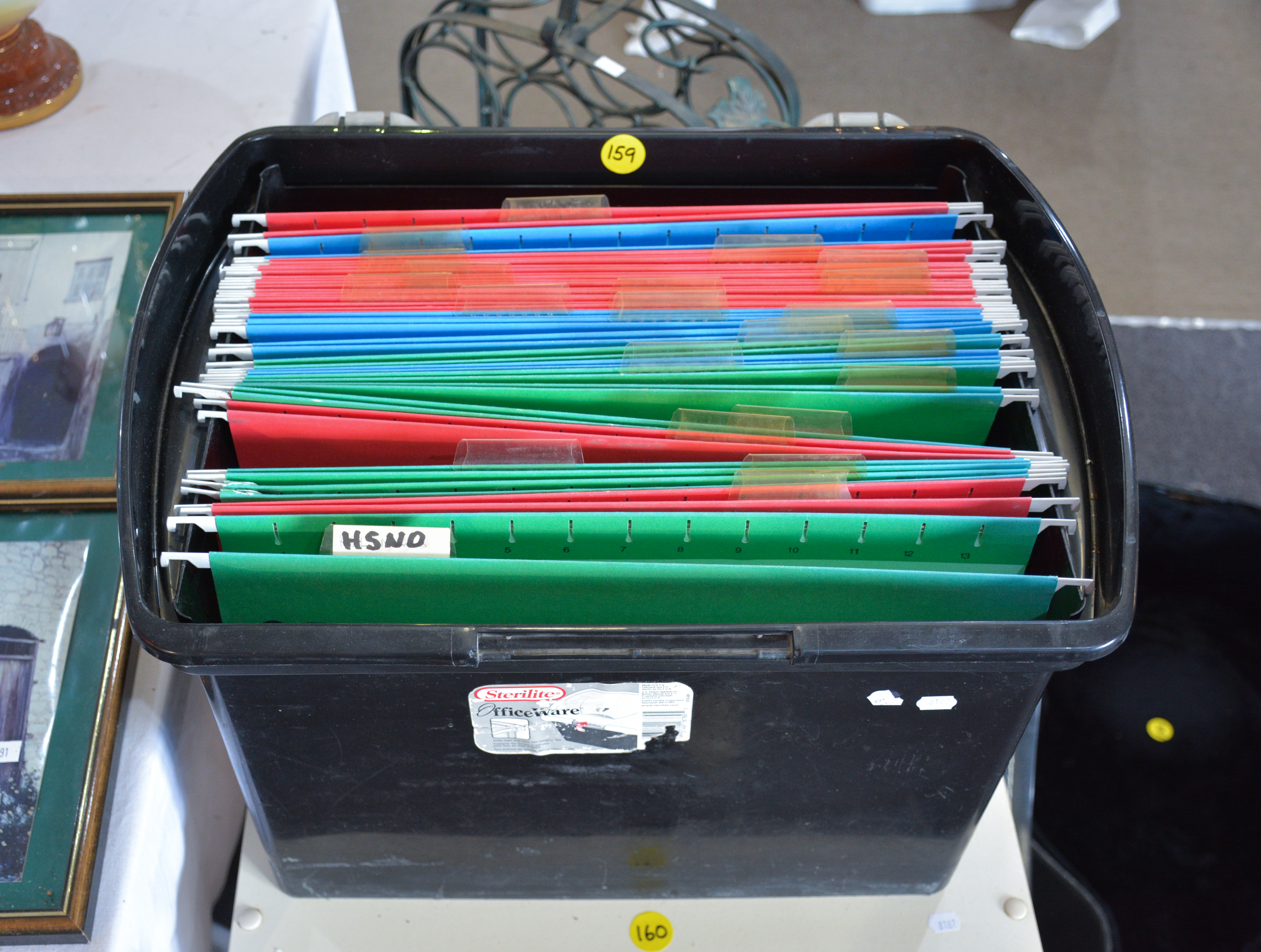 Folder/File Bin with Organisers — sold at auction in New Zealand for $15