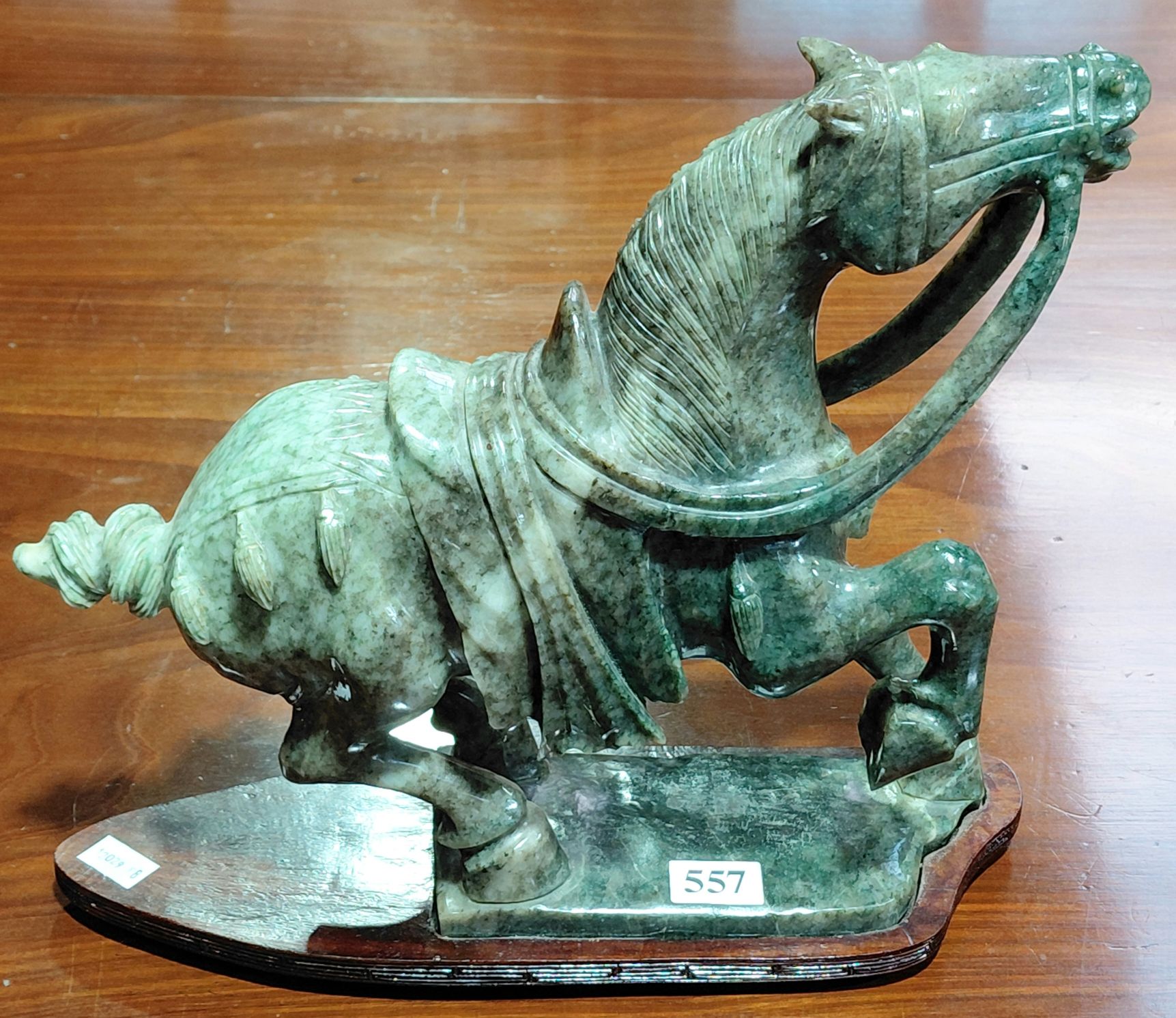 557 · SOLID JADE TANG STYLE HORSE