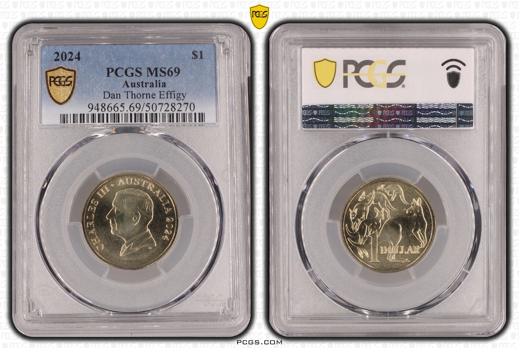 Dan Thorne Effigy POP 7/0, One Dollar, 2024, PCGS MS69
