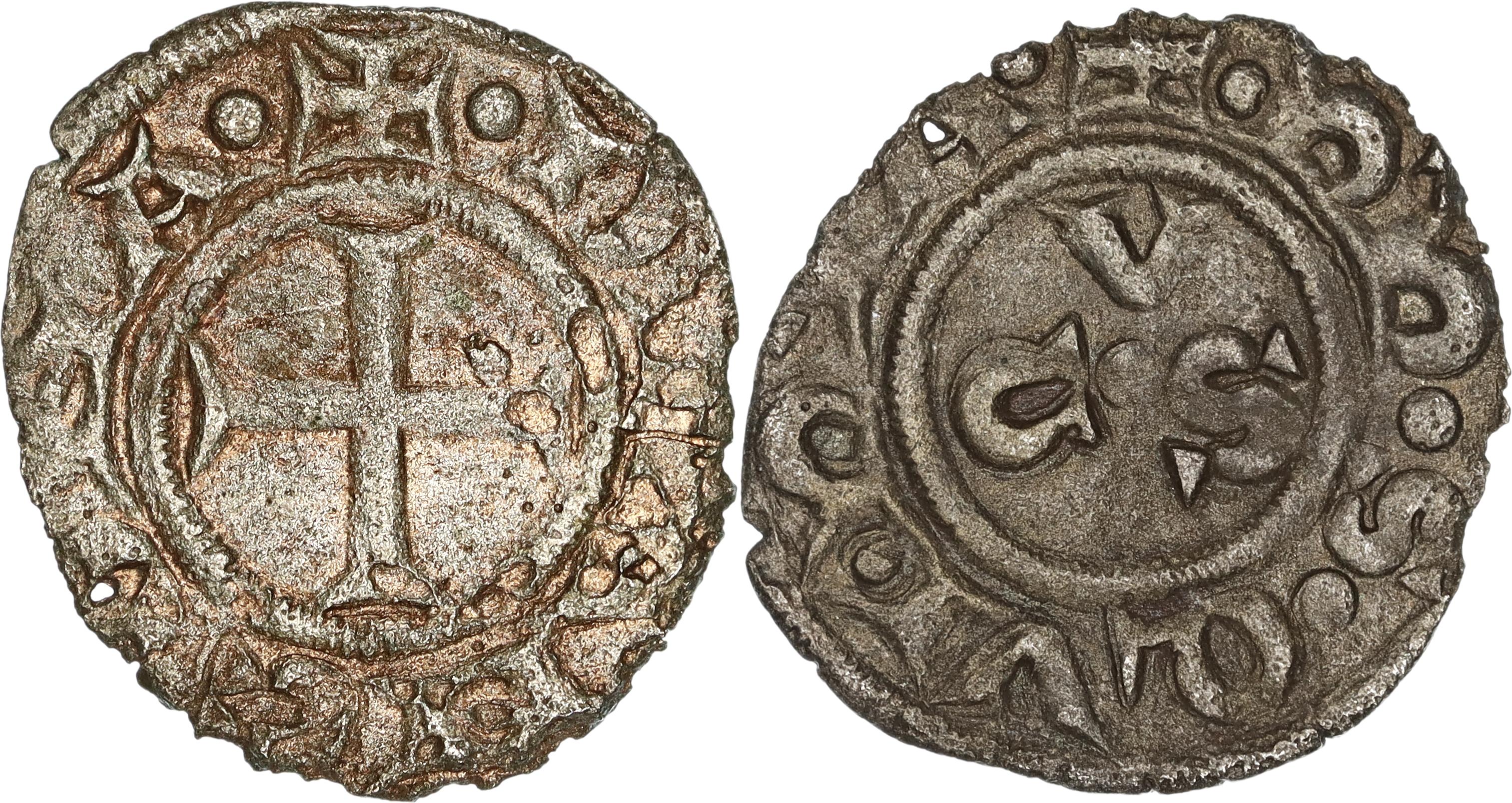 City of Ancona, Silver Denaro, 1250-1348 AD, nVF