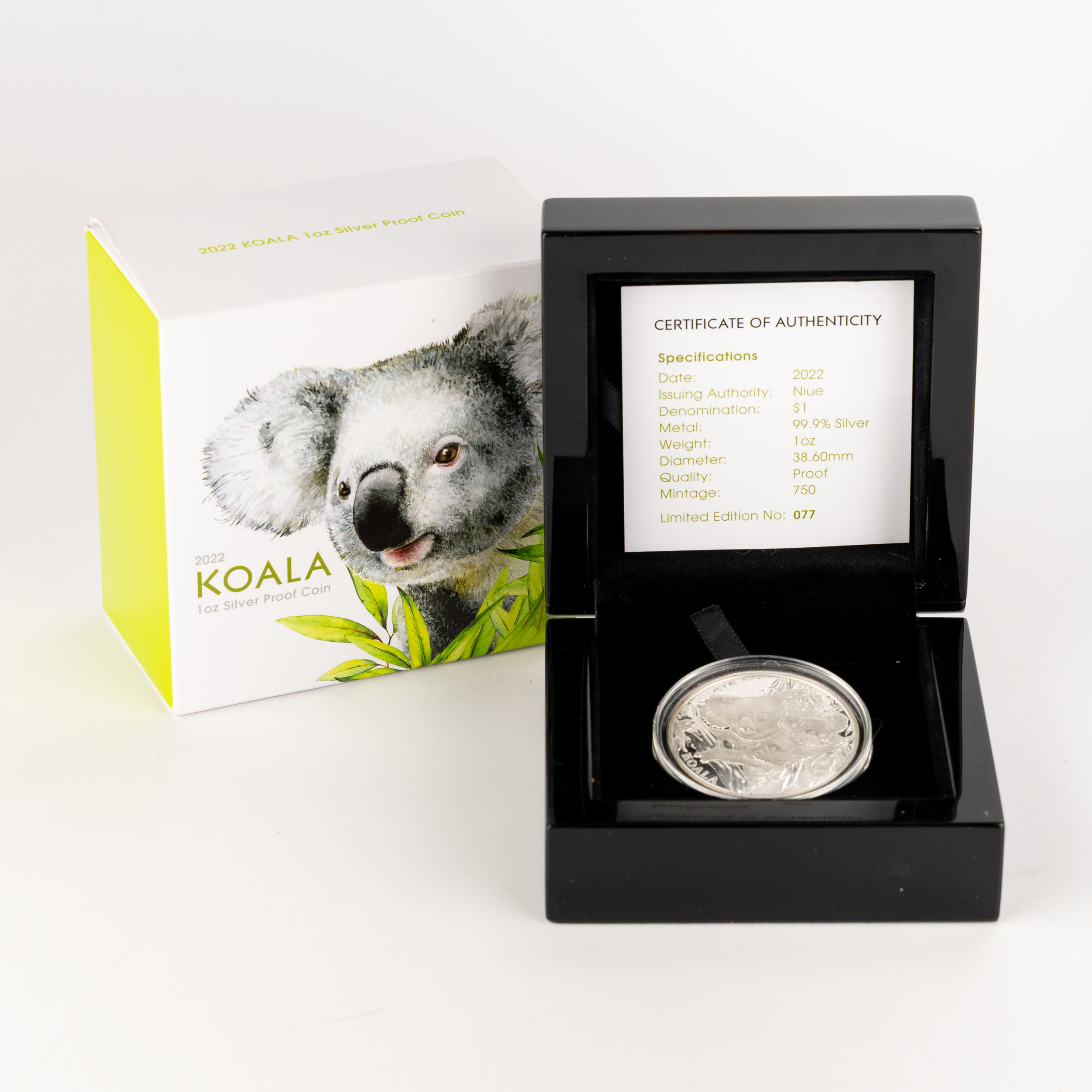 Niue, Downies - Koala, One Dollar, 2022, FDC