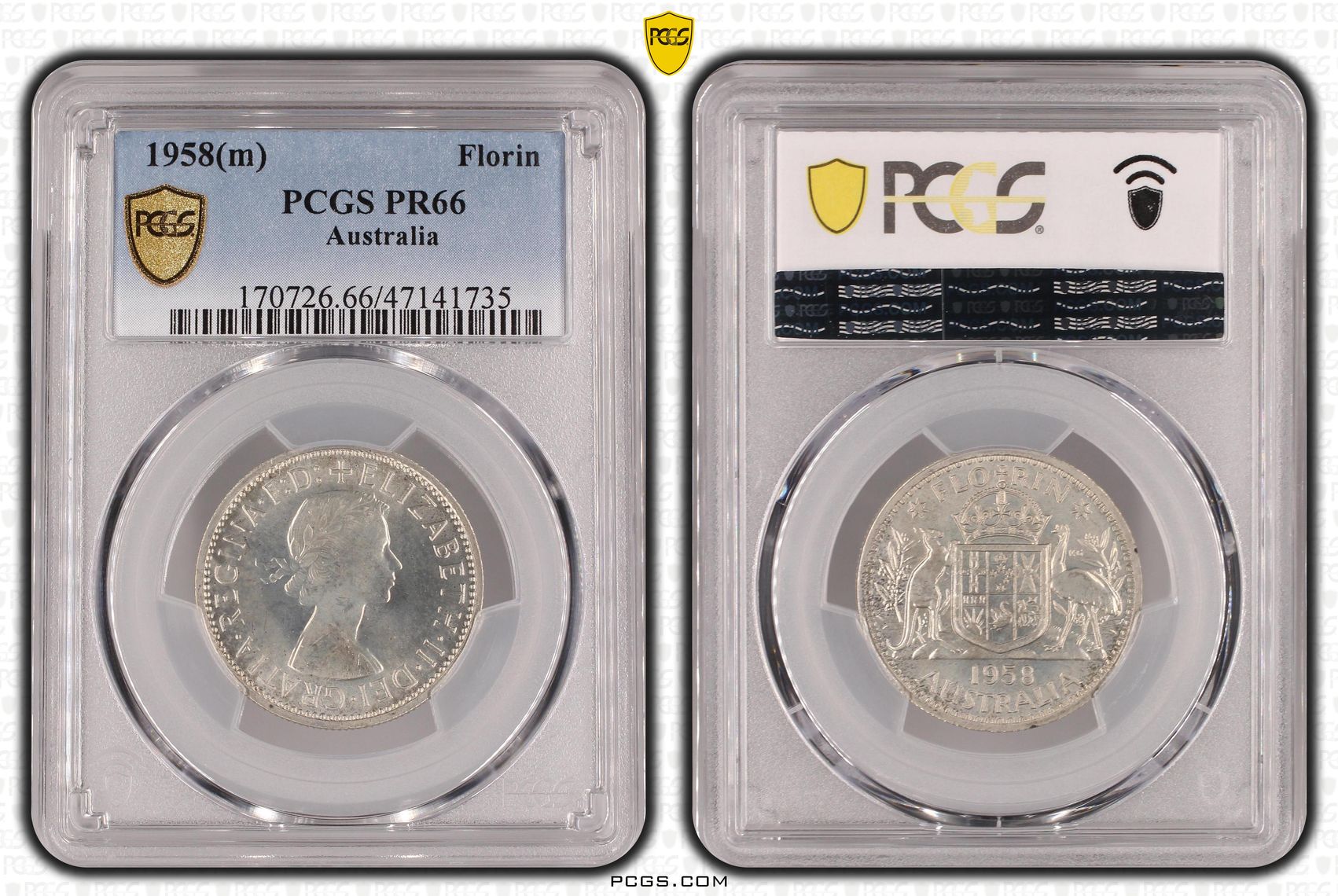 Florin, 1958(m), PCGS PR 66