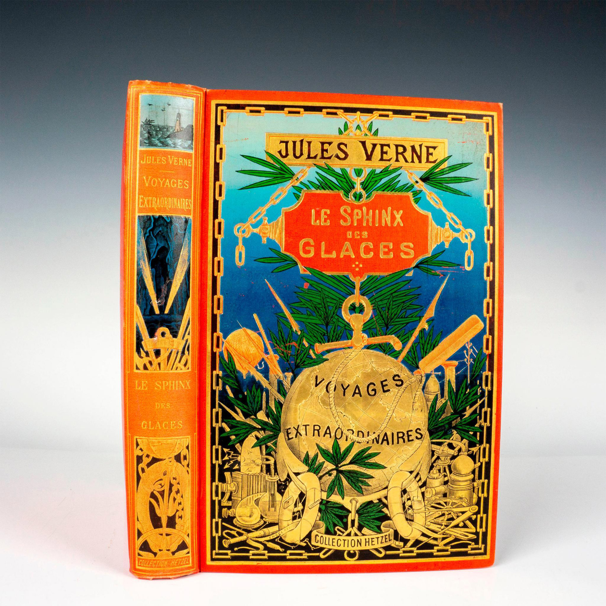 Jules Verne, Le Sphinx des Glaces, French Edition Au Globe Dore