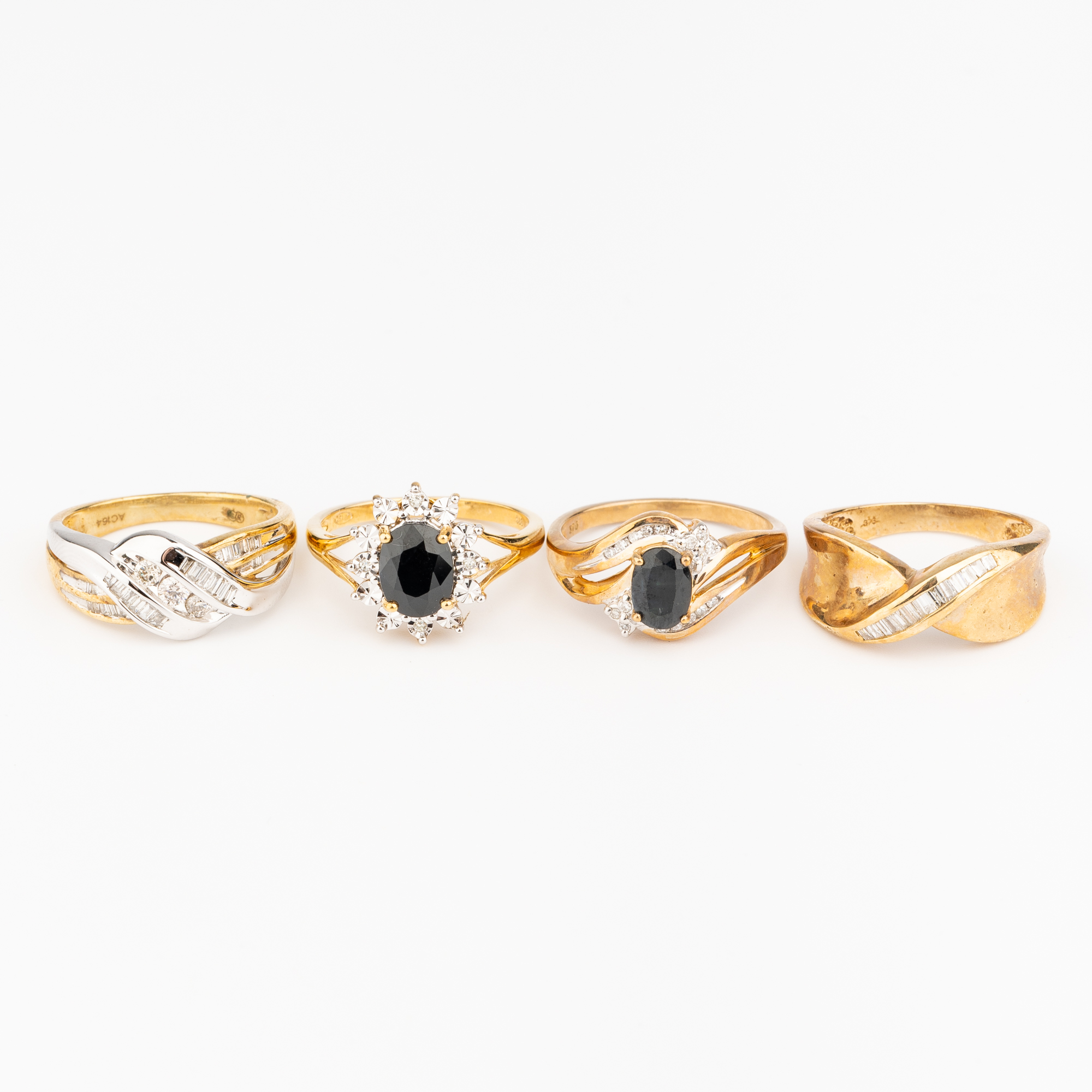13 · 9ct Gold Diamond & Rings