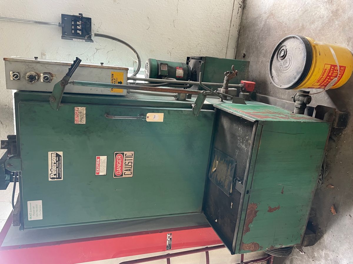 Peterson Machine Tool Transmission Case Parts Washer Daniel Clar