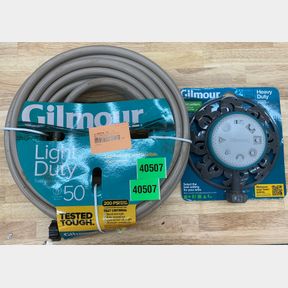 GILMOUR LIGHT DUTY 50 FT & GILMOUR HEAVY DUTY SPRINKLERS