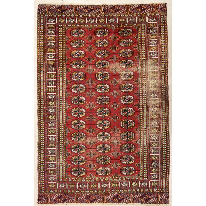 Semi Antique Bokhara Oriental Rug 4'x6' Approx.