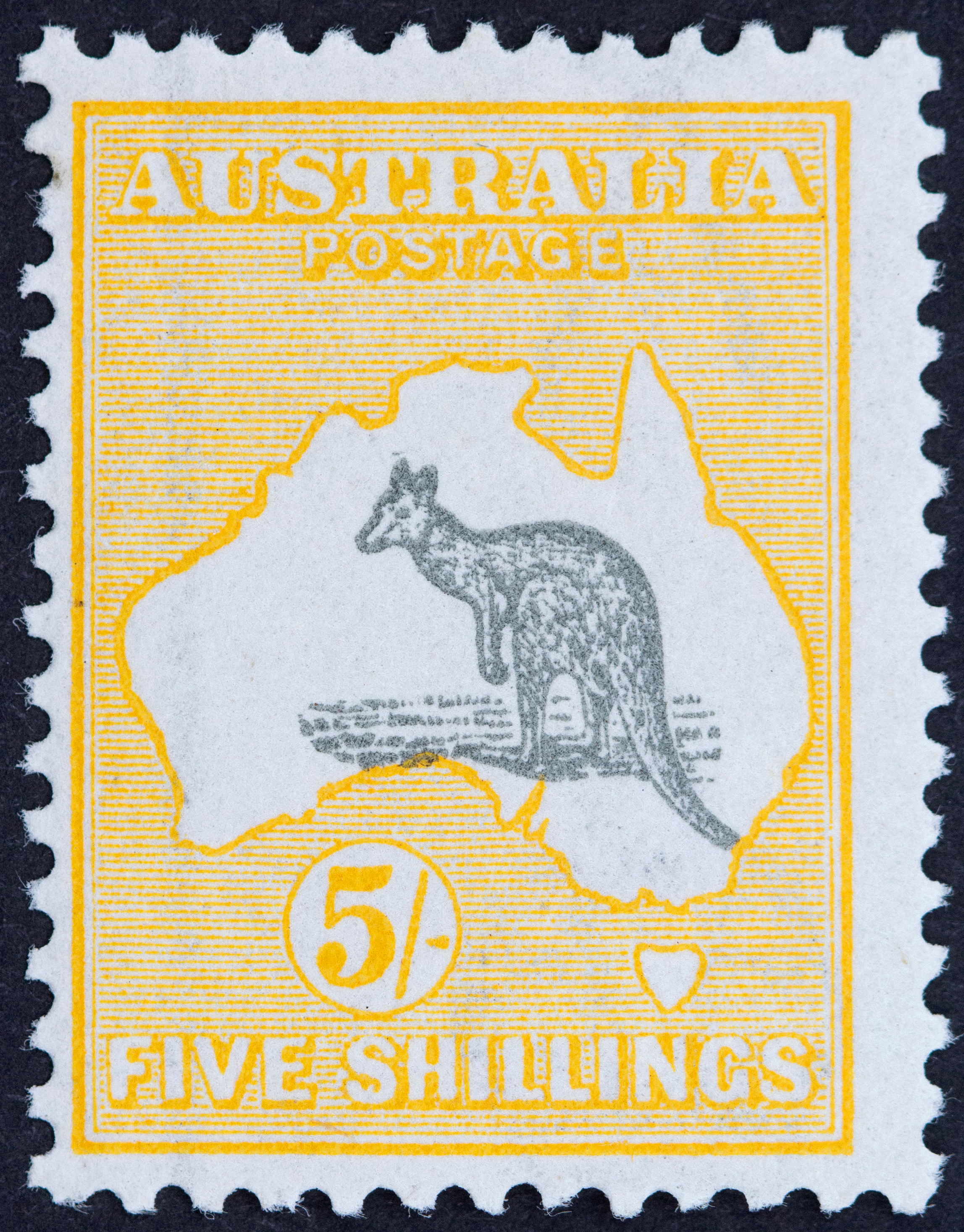 Third Watermark, Five Shillings, 1918, Fine